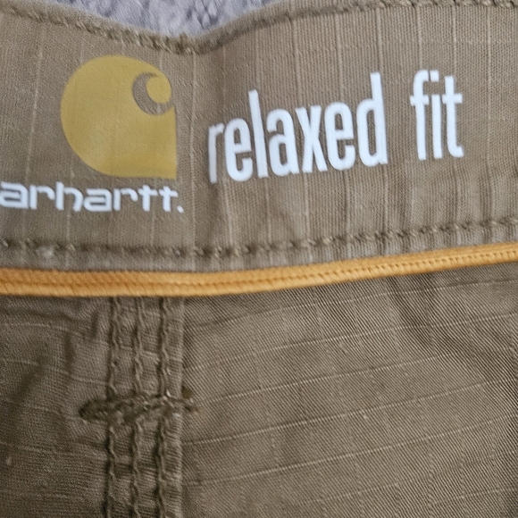 CARHARTT Men's Force Relaxed Fit Cargo Pants Size 42x32 Ripstop Khaki 101148-257 - Picture 12 of 15